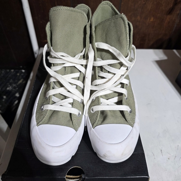 Converse Olive Green High-Top Sneakers - Picture 1 of 3